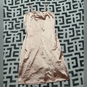 Polly & Esther Soft Pink Satin Dress